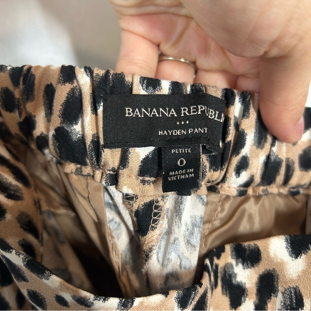 Banana Republic | Hayden Pant Cheetah Print Skinny Pull On Women’s Size 0P - Picture 11 of 15